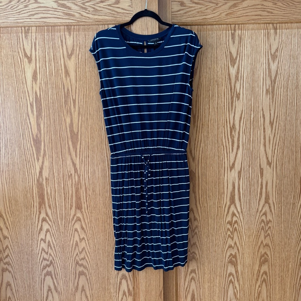 Banana Republic Navy and White Striped Mini Dress